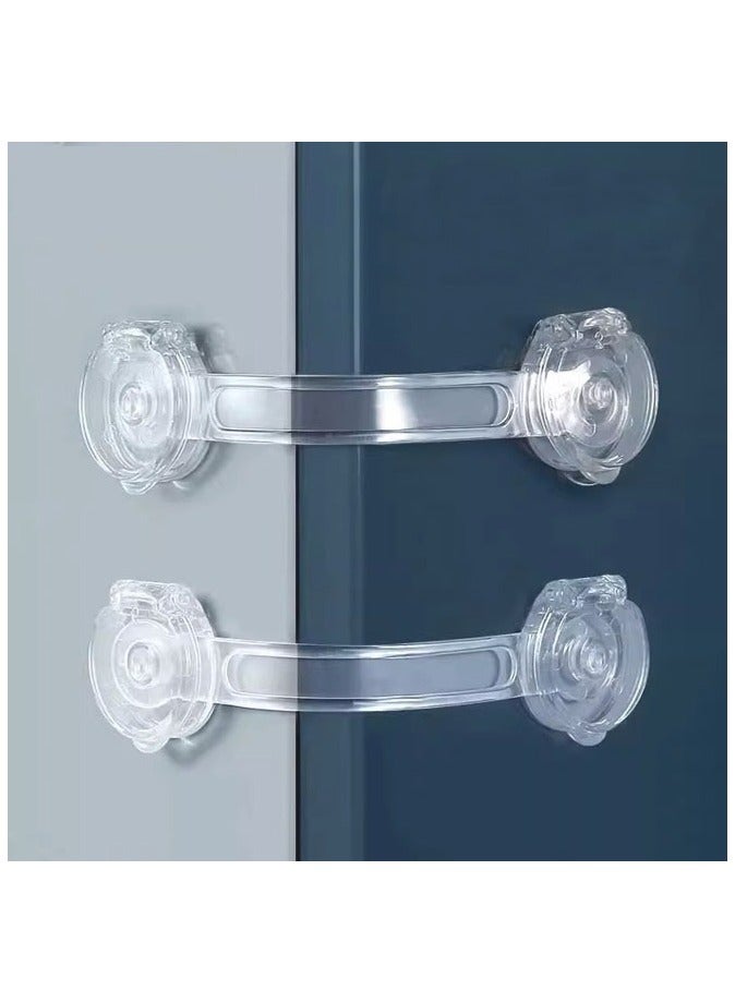 6 Pcs Child Safety Strap Locks Drawer Safety Strap Locks for Cabinets and Drawers, No Drilling Required, Easy Installation - Image 2