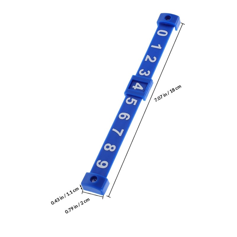 Blue Foosball Score Counters 2pcs Mini Table Football Scoring Units Plastic Bars - Image 3