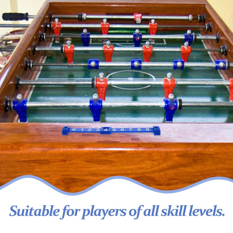 Blue Foosball Score Counters 2pcs Mini Table Football Scoring Units Plastic Bars - Image 4