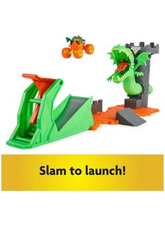 Monster Jam Dueling Dragon Playset With Exclusive 1:64 Scale Dragon Monster Truck Kids Toys For Boys Ages 3 And Up  - Image 3