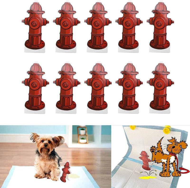 Dog Pee Pad10Pcs Dog Pee Pad Trainer Paper Fire Hydrant Shaped Pet Diaper Pad Pet Potty for Dog Puppy