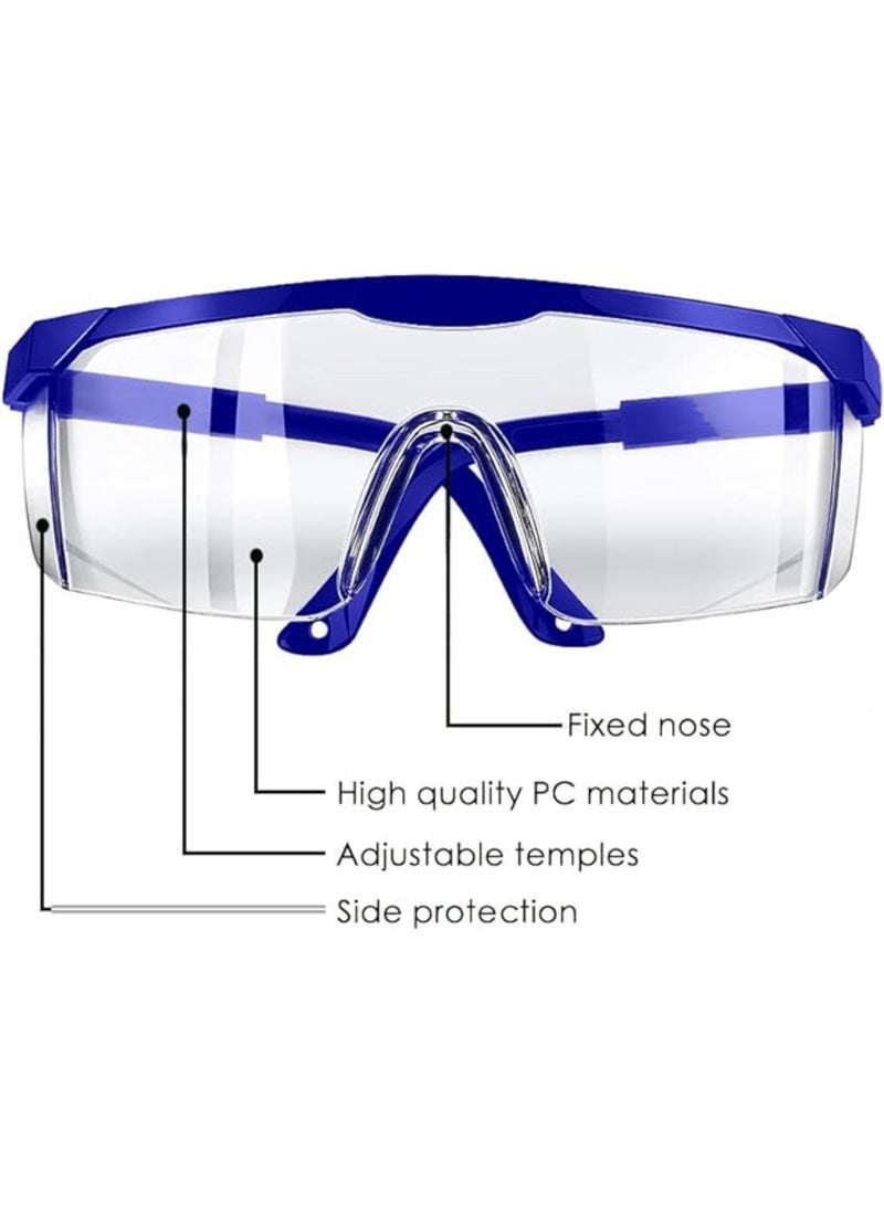 CHU DAI Safety Glasses, Adjustable Wide-Vision Protective Glasses, Lightweight Fog-Proof Safety Goggles - Image 4