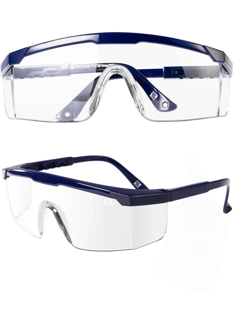 CHU DAI Safety Glasses, Adjustable Wide-Vision Protective Glasses, Lightweight Fog-Proof Safety Goggles - Image 2