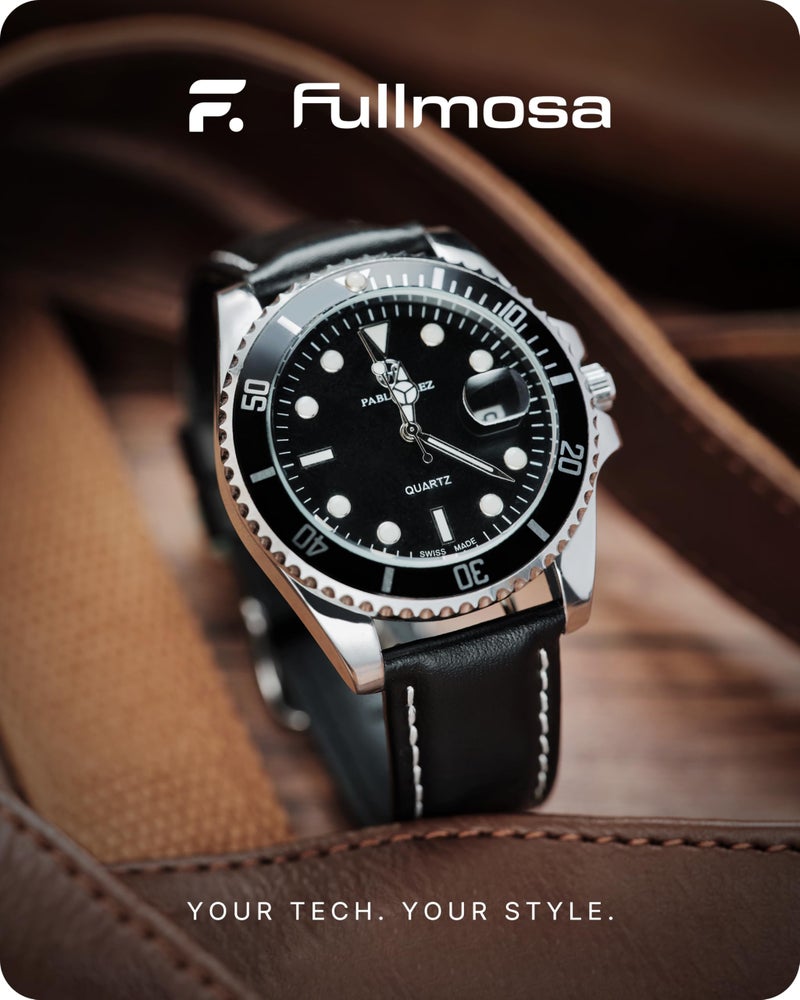 Fullmosa Watch Band, Quick Release Leather Watch Strap for Men Women, Replacement Bands Width 14mm 16mm 18mm 19mm 20mm 21mm 22mm 24mm - Image 2