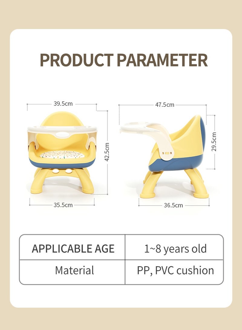 بيروي كرسي إطعام الأطفال الصغار، كرسي إطعام الأطفال حديثي الولادة قابل للتعديل، مقعد 2 في 1 للأطفال الصغار، مريح، مناسب للعائلات والأطفال - Image 3