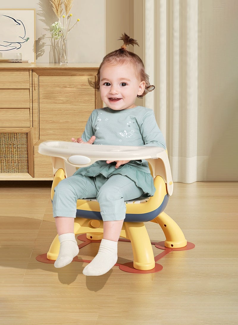 بيروي كرسي إطعام الأطفال الصغار، كرسي إطعام الأطفال حديثي الولادة قابل للتعديل، مقعد 2 في 1 للأطفال الصغار، مريح، مناسب للعائلات والأطفال - Image 1