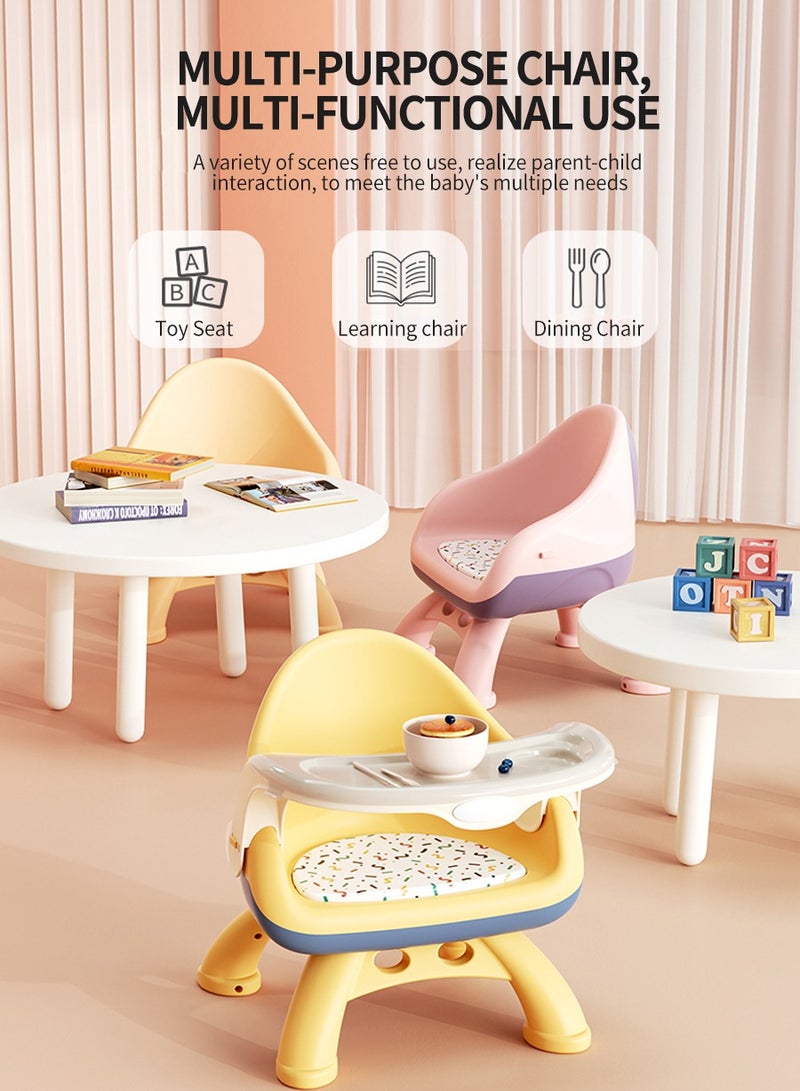 بيروي كرسي إطعام الأطفال الصغار، كرسي إطعام الأطفال حديثي الولادة قابل للتعديل، مقعد 2 في 1 للأطفال الصغار، مريح، مناسب للعائلات والأطفال - Image 5