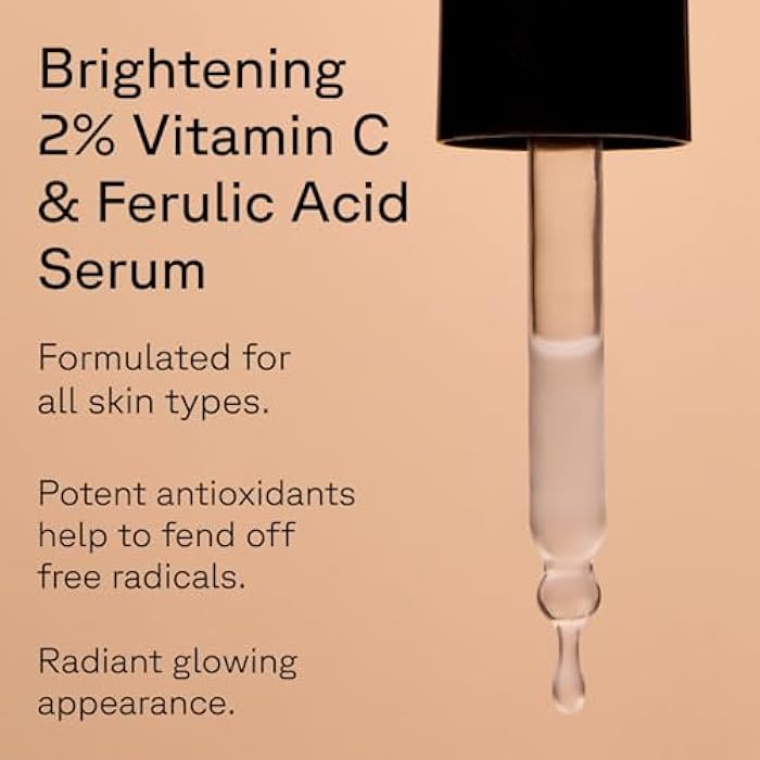 Acure Brightening 2% Vitamin C & Ferulic Acid Serum - Vit C Serum for Face, Anti Aging, Bright Glow for Women & Men, Facial Skincare, Vegan & Cruelty Free - 1 fl oz - Image 3