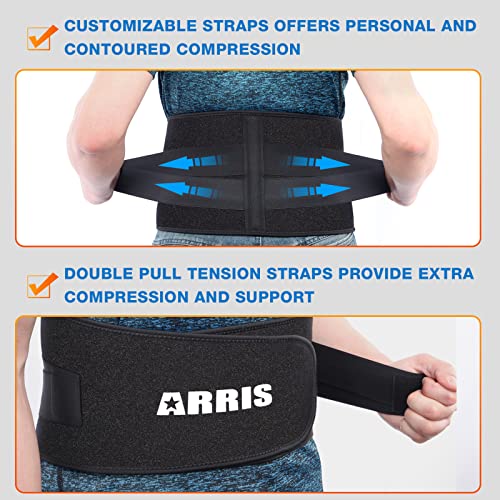 ARRIS Gel Ice Pack for Back, ARRIS Back Ice Wrap with Support Belt for Pain Relief, Flexible Hot Cold Therapy Back Brace for Waist, Lower Lumbar, Injuries, Sciatic Nerve… - Image 3