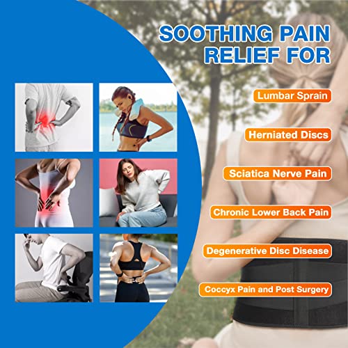 ARRIS Gel Ice Pack for Back, ARRIS Back Ice Wrap with Support Belt for Pain Relief, Flexible Hot Cold Therapy Back Brace for Waist, Lower Lumbar, Injuries, Sciatic Nerve… - Image 2