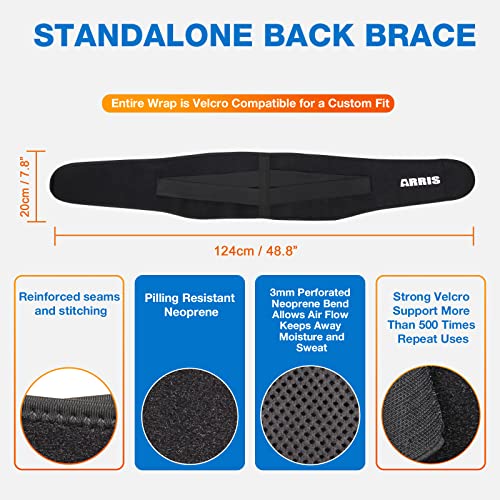 ARRIS Gel Ice Pack for Back, ARRIS Back Ice Wrap with Support Belt for Pain Relief, Flexible Hot Cold Therapy Back Brace for Waist, Lower Lumbar, Injuries, Sciatic Nerve… - Image 5