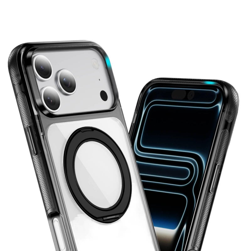 LS غطاء واقي بTPU+PC لـ iPhone 16 / 16 Plus / 16 Pro / 16 Pro Max مع حماية من السقوط وأكريليك شفاف مع مقاوم للصدمات مع سمك 2.8 مم مع مقاوم للاصفرار باللون شفاف بظهر شفاف من مادة TPU. - Image 3