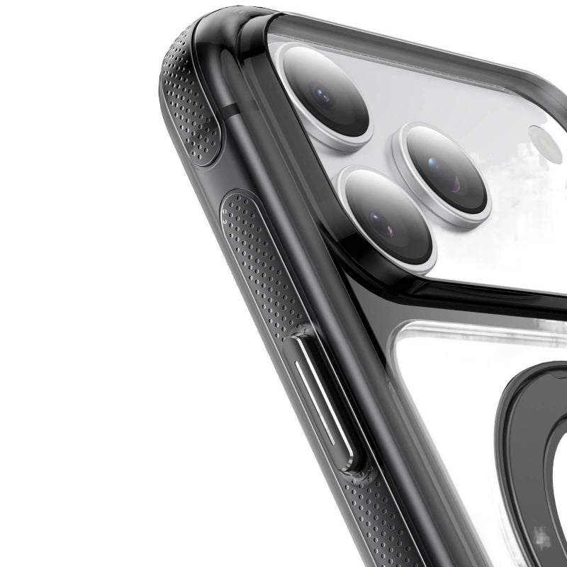 LS غطاء واقي بTPU+PC لـ iPhone 16 / 16 Plus / 16 Pro / 16 Pro Max مع حماية من السقوط وأكريليك شفاف مع مقاوم للصدمات مع سمك 2.8 مم مع مقاوم للاصفرار باللون شفاف بظهر شفاف من مادة TPU. - Image 4