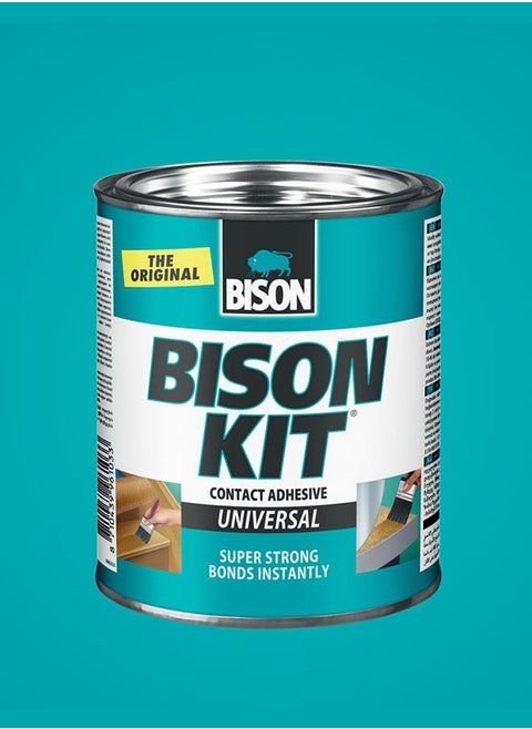 Bison Kit Universal Highly Strong Glue - Suitable for wood, veneer, rubber, leather, cork, canvas, linoleum and polyether foam