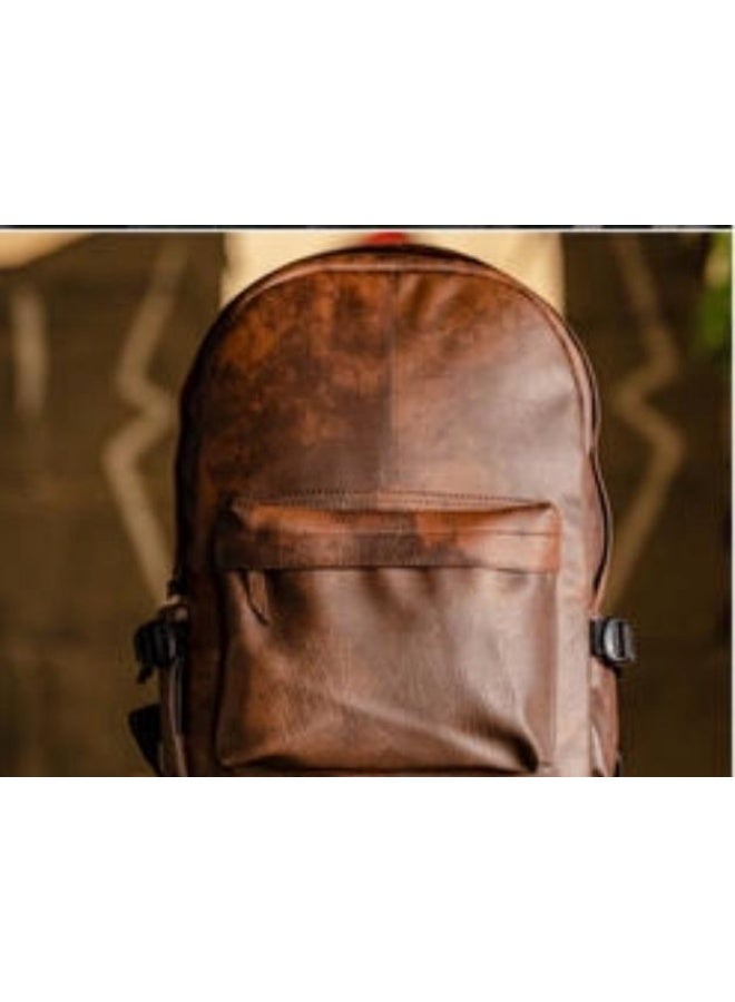 أريج شنطه ظهر لابتوب بني ضد الكرمشه والتقشير - Image 3