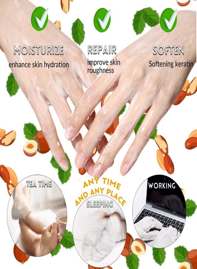 Elitzia Honey Almond Argan Oil Foot Hand Mask 10 Packs Nourishing ETOHAF - Image 3