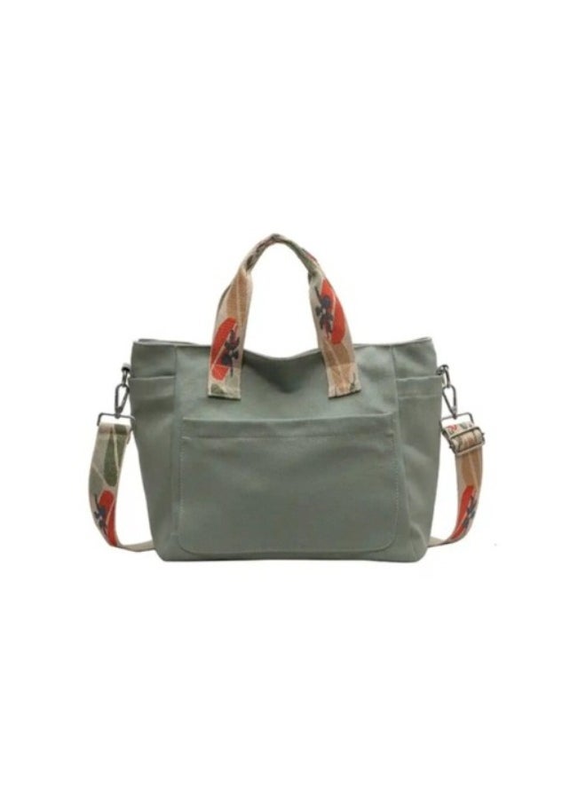 Rup Art Adjustable Shoulder Bag Women’s Nylon Canvas Bag Casual Tote Crossbody Bags With Zipper Rup Art 