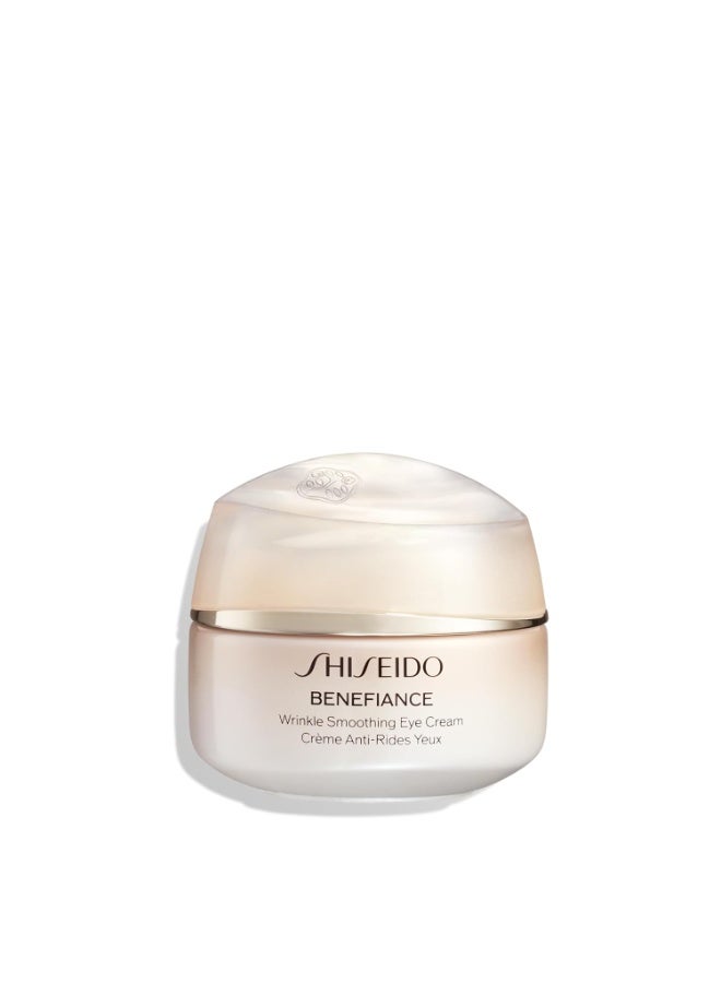 Shiseido Benefiance Wrinkle Smoothing Eye Cream - 15 mL - Visibly Improves Five Types of Eye Wrinkles, Dark Circles & Puffiness - 48-HR Hydration - All Skin Types - Non-Comedogenic - Image 1