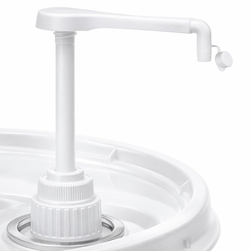 shopperals Heavy-Duty 5-Gallon Bucket Pump Dispenser â€“ Compatible with Oil, Laundry Soap, Detergent, Fabric Softener, Degreasers, and More. Includes a Leak-Proof Cap, Making it Ideal for Commercial and Household - Image 1