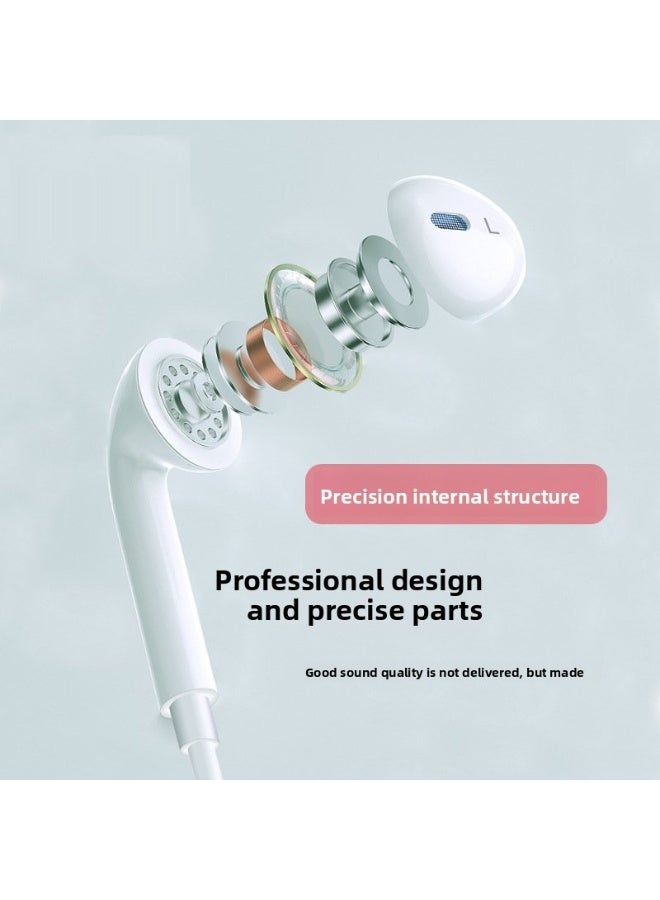 3.5mm Wired In Ear Earphones with Microphone Copper Ring Dynamic Driver Clear HD Sound Noise Reduction Tangle Free Cable for Music Calls and Sports - Image 2