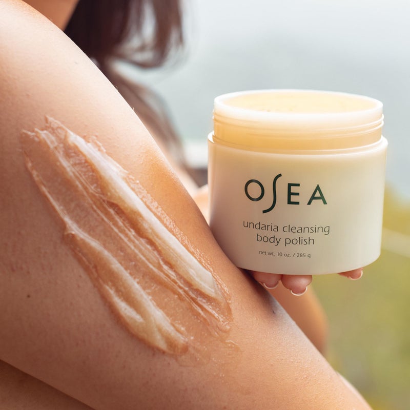 OSEA Undaria Cleansing Body Polish 10oz - Spa-Worthy AHA Body Exfoliator with Pumice and Seaweed - Image 2