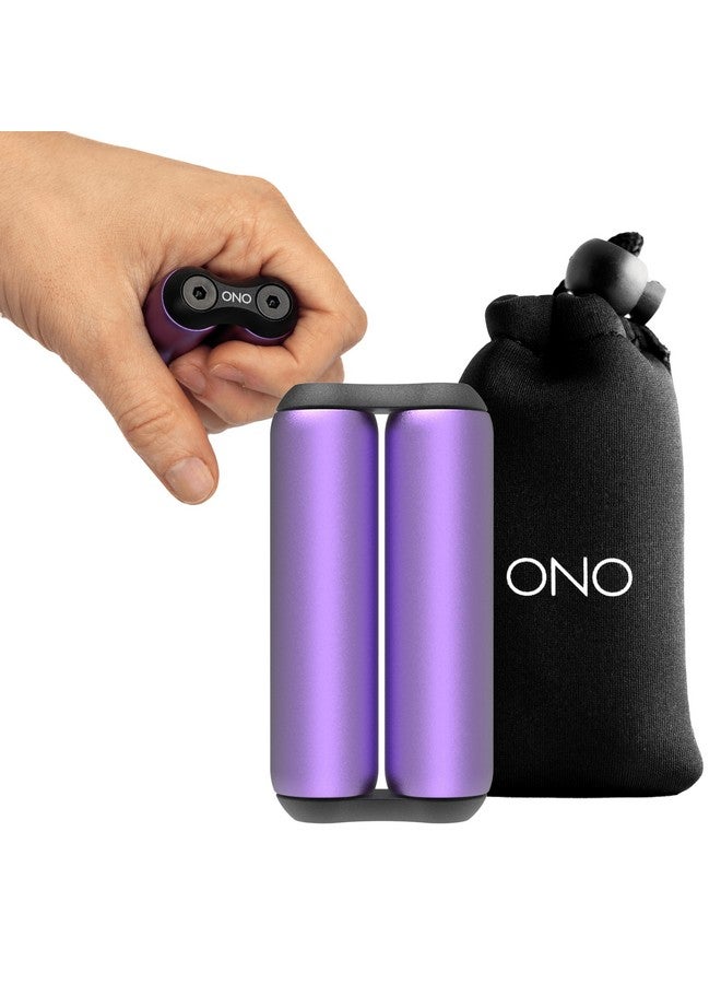 ONO Roller - Handheld Fidget Toy for Adults | Help Relieve Stress, Anxiety, Tension | Promotes Focus, Clarity | Compact, Portable Design (Junior Size/Aluminum, Purple) - Image 1