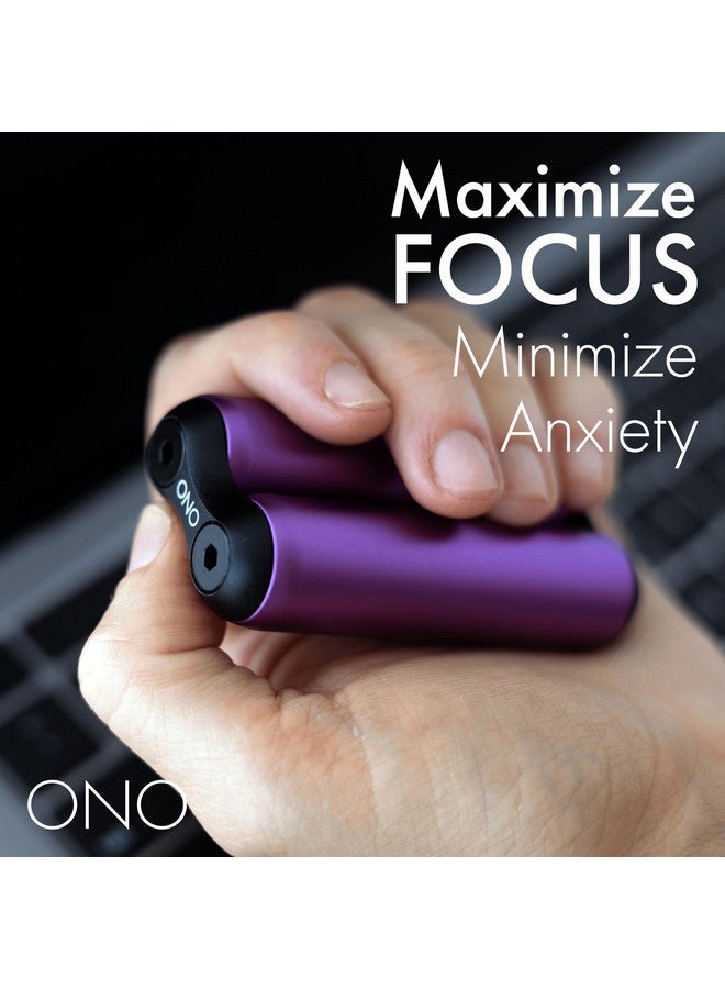 ONO Roller - Handheld Fidget Toy for Adults | Help Relieve Stress, Anxiety, Tension | Promotes Focus, Clarity | Compact, Portable Design (Junior Size/Aluminum, Purple) - Image 2