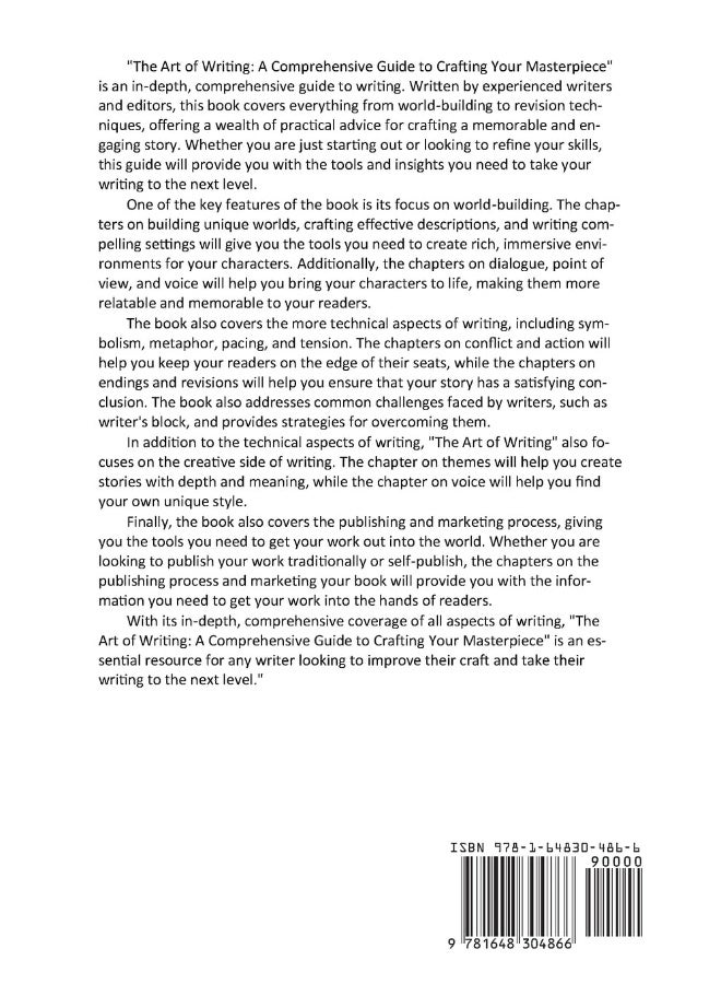 The Art of Writing: A Comprehensive Guide to Crafting Your Masterpiece - Image 2