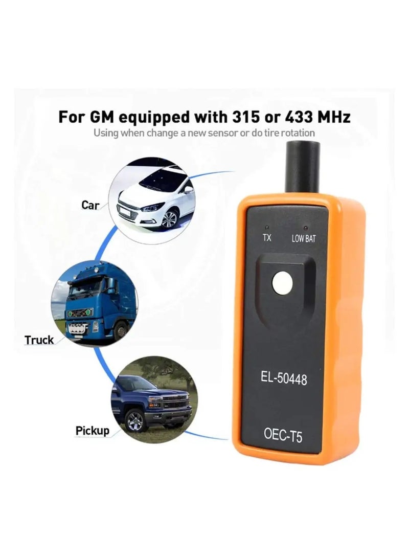 جهاز ماسح ضوائي لإعادة برمجة جهاز حساس مراقبة الإطارات لجميع سيارات جنيرال موتورز و اكتشاف الحساس العطلان من خلل تمرير الجهاز على الاطار فيقوم برمجة الحساس سهل و سريع GMC و تاهو و سوبربان و سيارات GM - Image 2