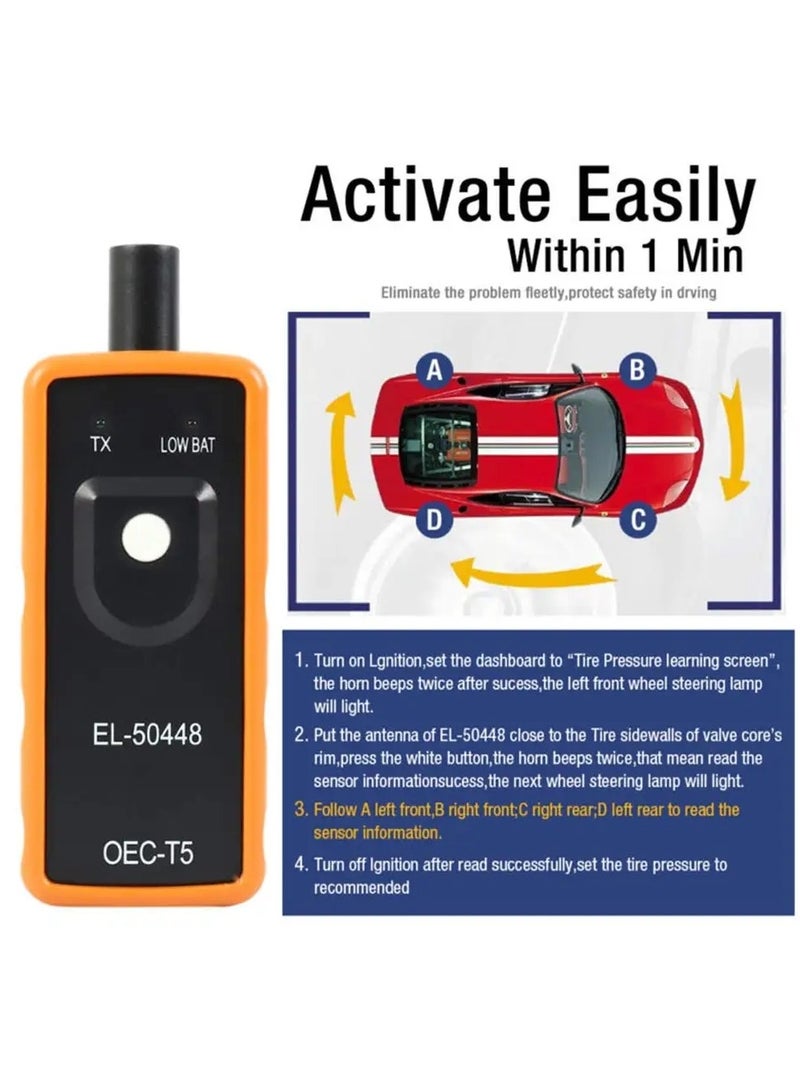 جهاز ماسح ضوائي لإعادة برمجة جهاز حساس مراقبة الإطارات لجميع سيارات جنيرال موتورز و اكتشاف الحساس العطلان من خلل تمرير الجهاز على الاطار فيقوم برمجة الحساس سهل و سريع GMC و تاهو و سوبربان و سيارات GM - Image 3