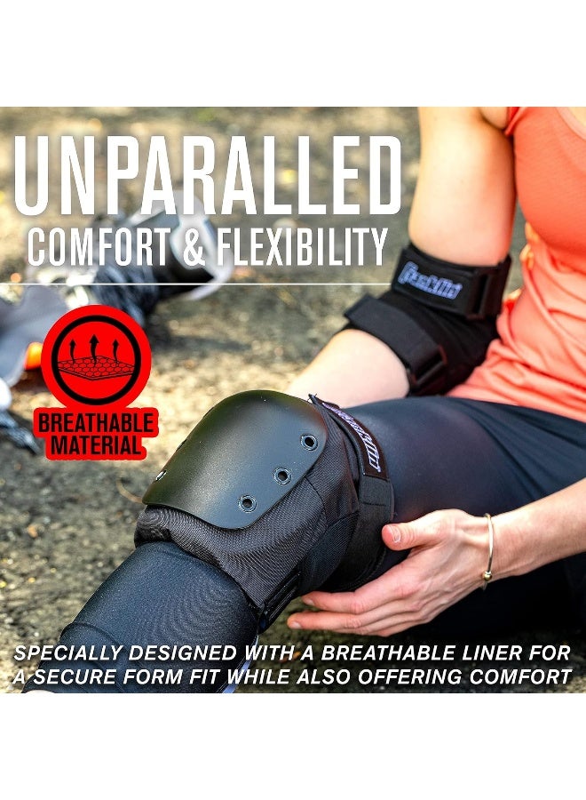 Franklin Franklin Sports Youth/Adult Knee Pads, Elbow Pads, Wrist Guards 3 in 1 Protective Set for Skate Protective - Skateboard - Biking - Youth  - Image 3