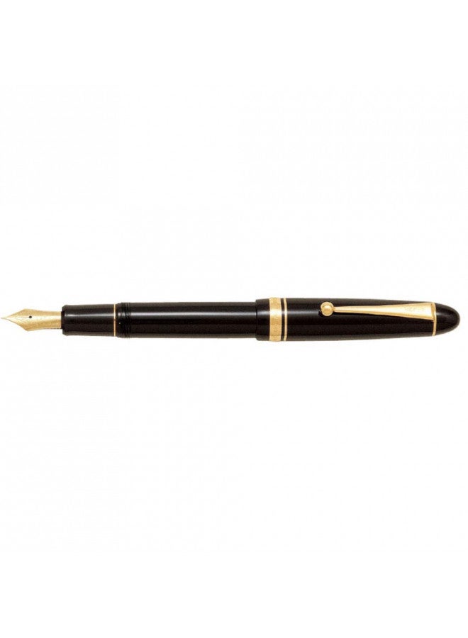 PILOT قلم حبر سائل بايلوت مخصص 742، جسم أسود، رأس M (FKK-2000R-B-M)