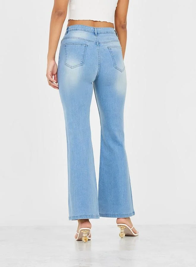 Styli High Rise Bootcut Jeans