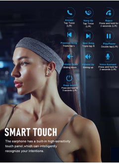 ZIPFORCE ZIPFORCE True Wireless Earbuds, in-Ear Bluetooth 5.3 Headphones, Bluetooth Earbuds Touch Control 30 Playtime, IPX5 Waterproof TWS, Light-Weight Earphones  - Image 2