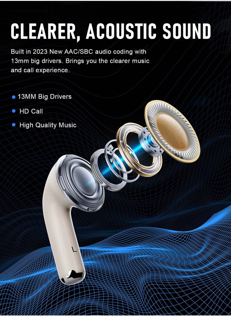 ZIPFORCE - ZIPFORCE True Wireless Earbuds, in-Ear Bluetooth 5.3 Headphones, Bluetooth Earbuds Touch Control 30 Playtime, IPX5 Waterproof TWS, Light-Weight Earphones - Image 1