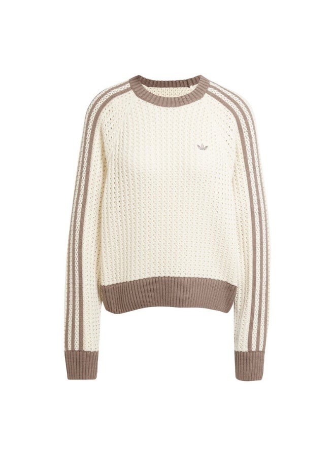 Adidas adidas KNITTED CREW White Originals Women SWEATSHIRTS  - Image 1