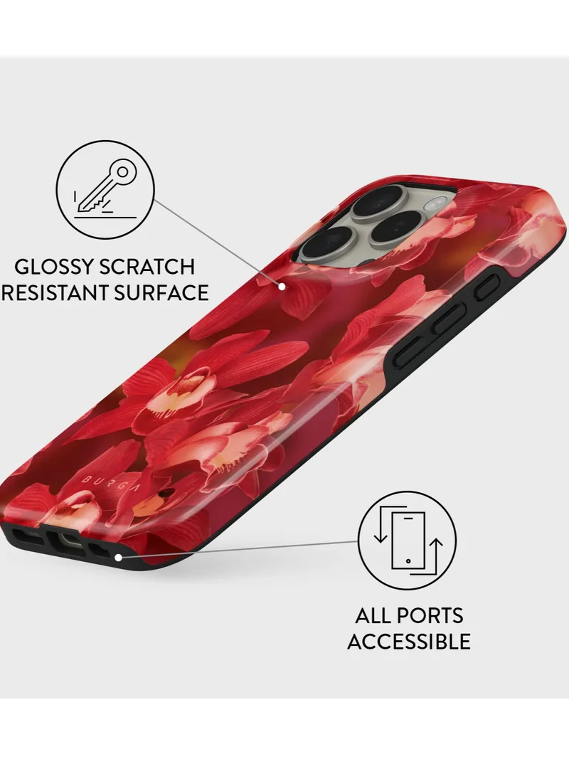 BURGA iPhone 16 Pro Max Case, 2 Piece Hard Shell + TPU Interior, Shock Absorption, All Port Accessible, Raised Bezel For Screen & Camera Protection, Never Fading HQ Print,  Goddness Energy