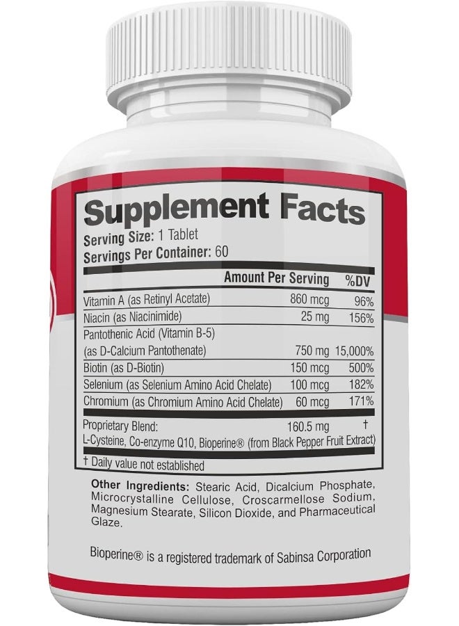 Acnetame Acne Pills- Acne Tame Supplement- Clear Skin Vitamins Pill For Oily Skin Treatment, Hormonal Blemishes, Anti Spots & Cystic Acnes Supplements For Women, Men, Teens & Adults- 60 Oral Tablets - Image 2