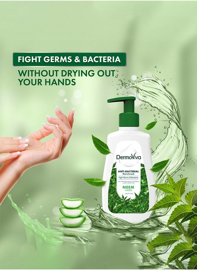 DermoViva - Dermoviva Anti Bacterial Hand Wash Fight Germs and Bacteria While Providing Intensive Nourishment and Protection to Your Skin - 200ml - Image 1