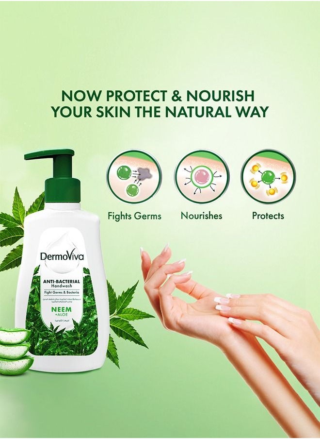 DermoViva - Dermoviva Anti Bacterial Hand Wash Fight Germs and Bacteria While Providing Intensive Nourishment and Protection to Your Skin - 200ml - Image 1