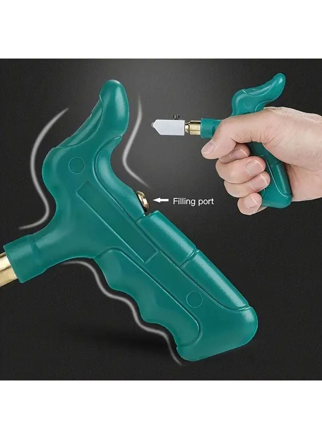 Professional Diamond Tipped Glass Cutter Set 1 Manual Tile Cutting Tool Kit - Image 1