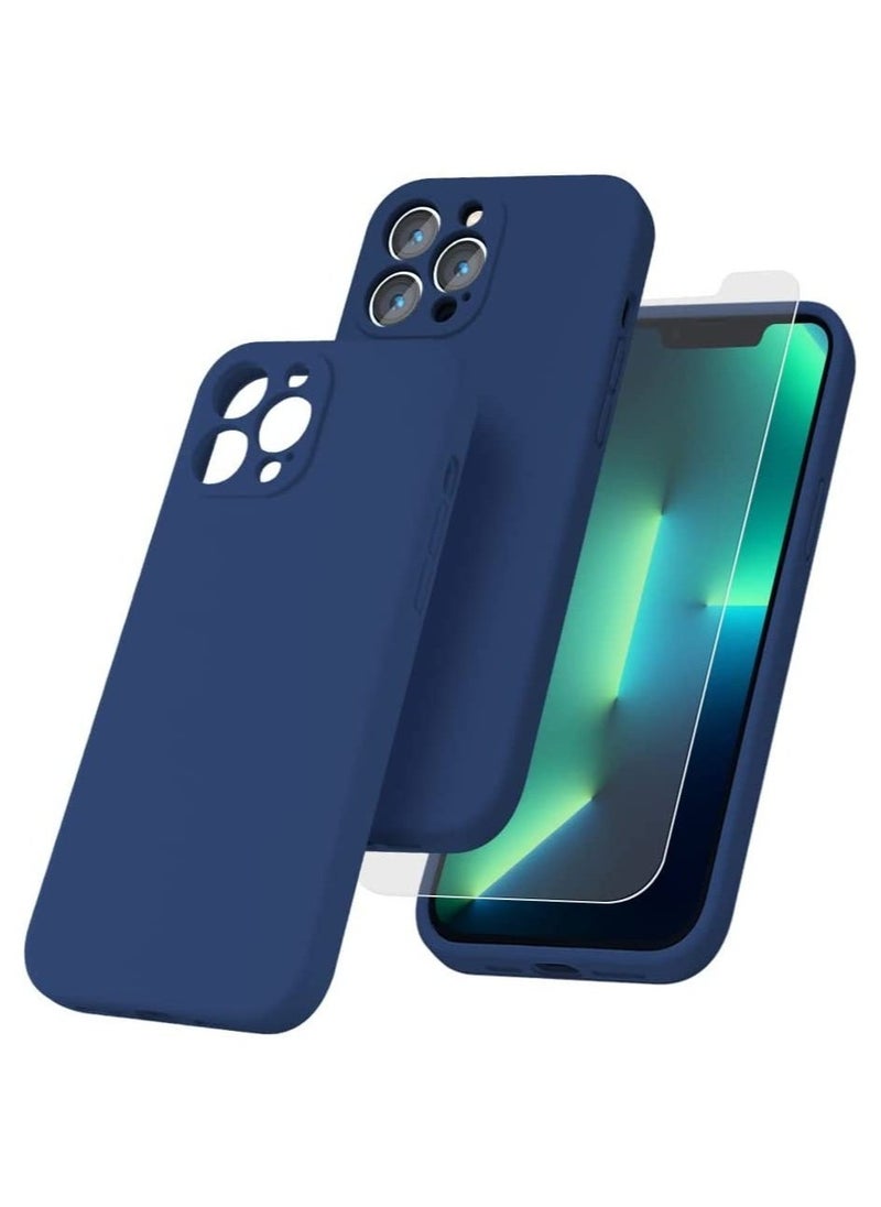 Raxoom Silicone Magnetic Case for iPhone 12 Pro Max with 2 Pack Tempered Glass Screen Protector Magsafe Case - Image 5