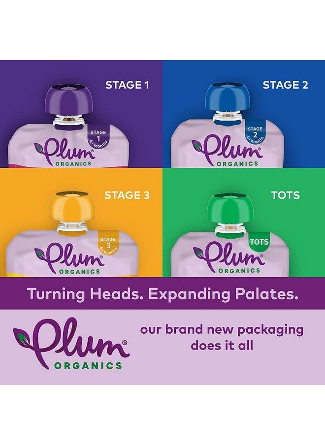 بلام أورجانيكس طعام عضوي للأطفال الصغار من Plum Organics Mighty Immunity - جزر، كمثرى، رمان، وشوفان - كيس 4 أونصة (عبوة من 12 قطعة) - كيس طعام عضوي للأطفال الصغار من الخضروات  - Image 5