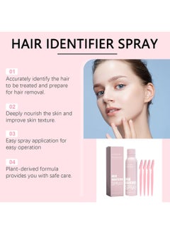 Jaysuing Hair Identifier Spray for Face Shaving, Hair Identify Dermaplaning Spray with 4 Razors for All Skin and Hair Type, Moisturizing Face Hair Identifier Spray  - Image 4