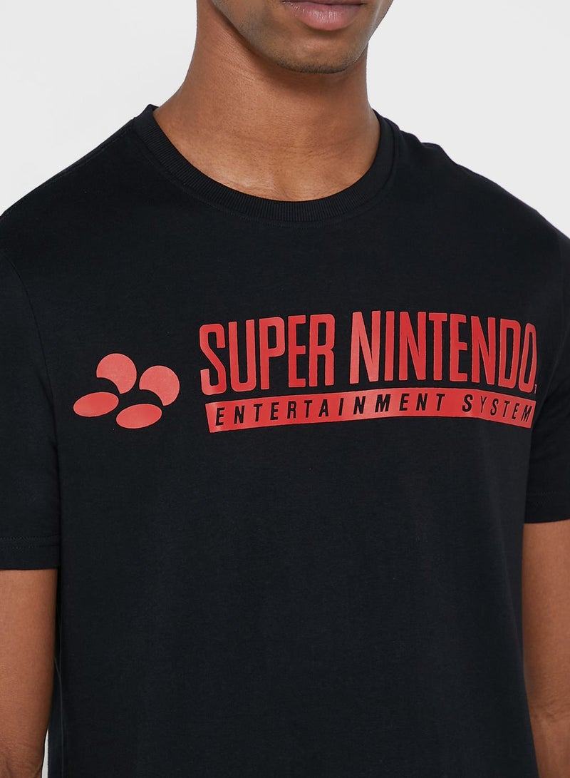 DIFUZED Super Nintendo Crew Neck T-Shirt - Image 3