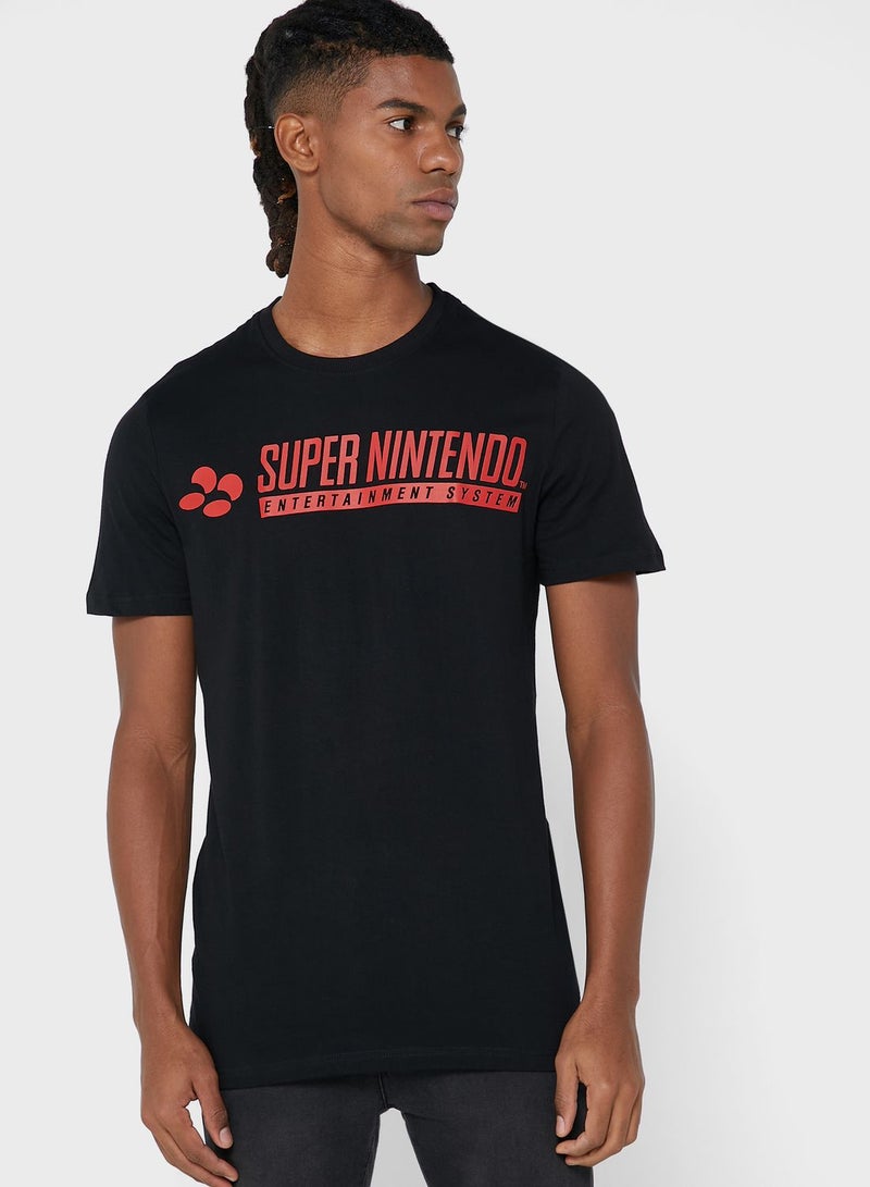 DIFUZED Super Nintendo Crew Neck T-Shirt - Image 1
