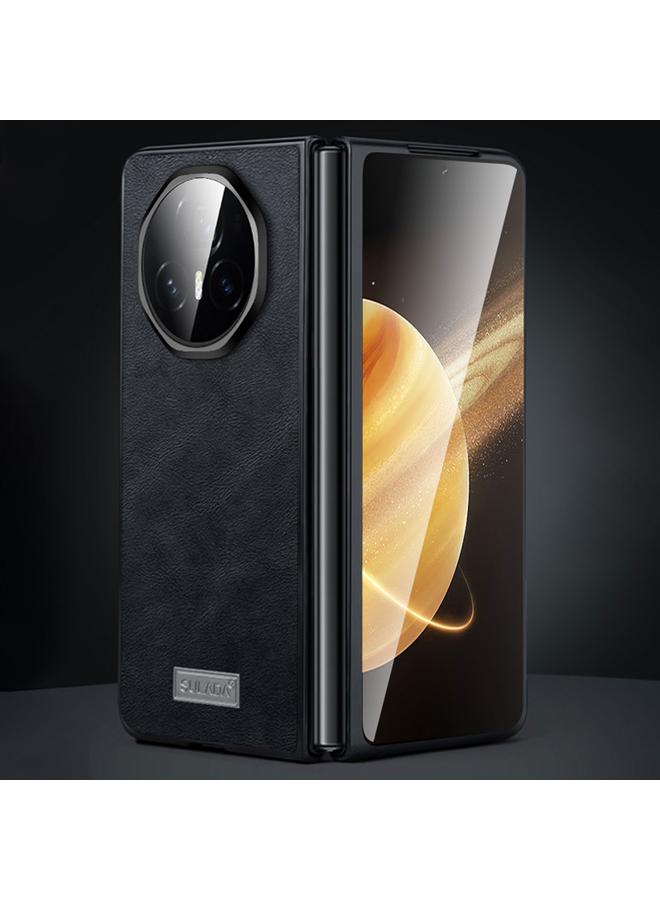 Case For Honor Magic V3 Shockproof TPU + Handmade Leather Phone Case