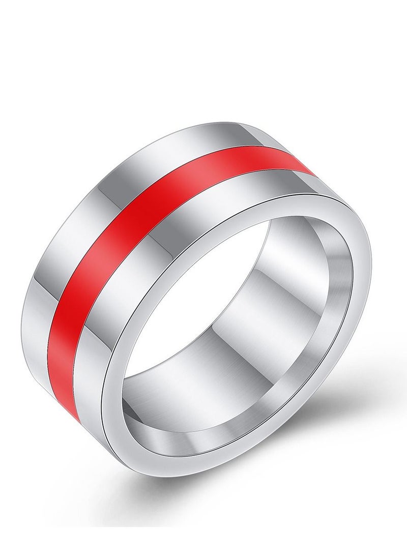 Loquat Stainless Steel Solid Polished Signet Ring