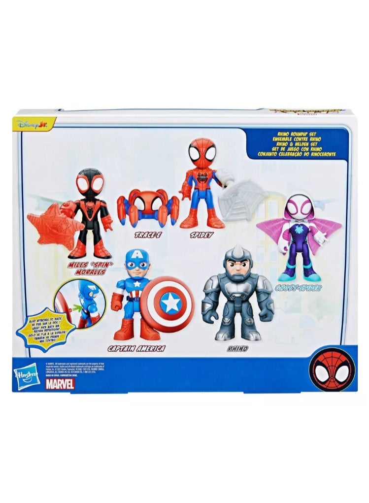 Hasbro Marvel Spidey and His Amazing Friends Rhino Roundup Set, Christmas Gifts for Kids - Image 4