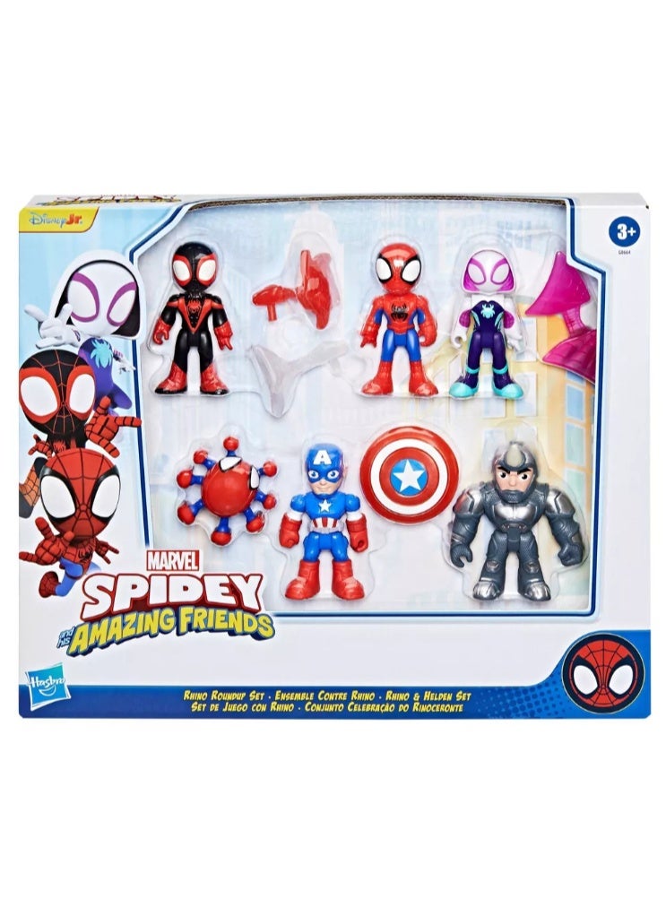 Hasbro Marvel Spidey and His Amazing Friends Rhino Roundup Set, Christmas Gifts for Kids - Image 3